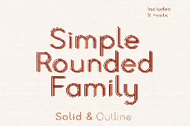 Simple Rounded Family Font