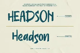 Headson | Display Typeface font