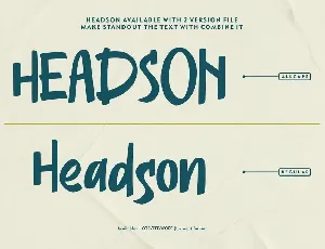 Headson | Display Typeface font