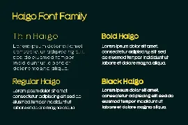 Haigo font