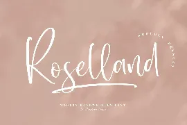 Roselland Modern Handwritten Font