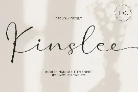 Kinslee font