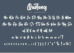 Quitong - Handwritten Font