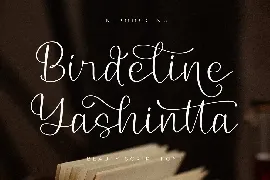 Birdelian Yashintta Script Font