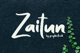 Zaitun | A Nature Branding Font