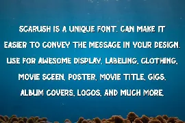 SCARUSH font