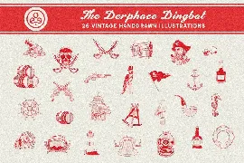 Derphace - Retro Display Font