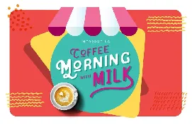 Coffee Morning with Milk font