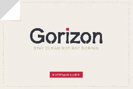 Gorizon Sans Serif Font