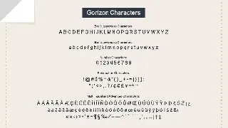 Gorizon Sans Serif Font