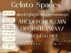 Gelato Spaces Sans Serif Font