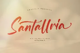 Santallria Modern Brush Font