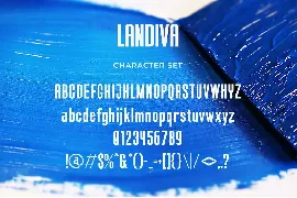 Landiva - Modern Condensed Sans font