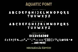 Aquatic font