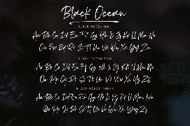 Black Ocean Brush font