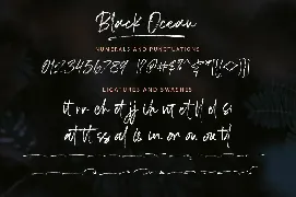 Black Ocean Brush font