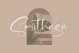 Smithasa Signature Script Font