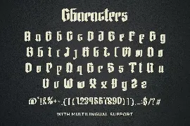 The Osgiliath Display Font