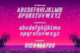 Miami Beat - A Retro Multiline Font