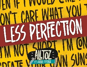 Alltoz - It's Weird Typeface font