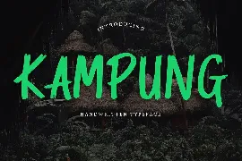 Kampung Brush Handwritten Font