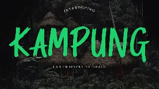 Kampung Brush Handwritten Font