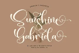 Sunshine Gabriela Script Font