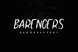 Barengers font