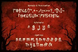 Mistis - Horror Font Style