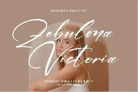 Zebulona Victoria Modern Signature Font