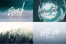 Justin Brush font