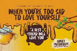 Honey Mushroom - Another Display Cartoon font