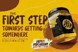 Honey Mushroom - Another Display Cartoon font