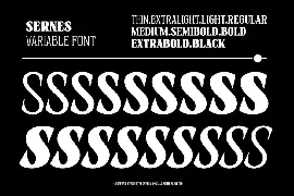 Sernes - Display Font