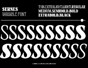 Sernes - Display Font