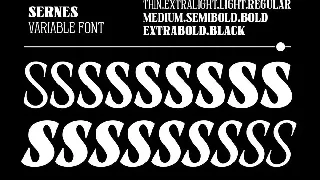 Sernes - Display Font