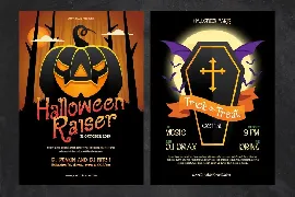 Russely - Curly Handrawn Halloween Font