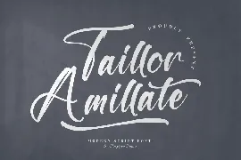 Taillor Amillate Modern Script Font