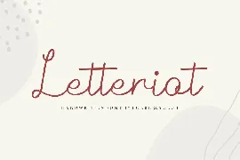 Letteriot font