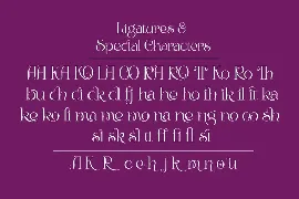 Bunga|Romantic Font