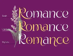 Bunga|Romantic Font