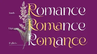 Bunga|Romantic Font