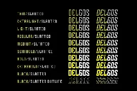 Delgos Typeface font