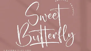 Sweet Butterfly Handwritten Font