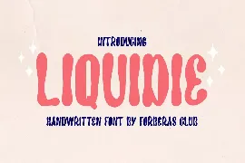 Liquidie font