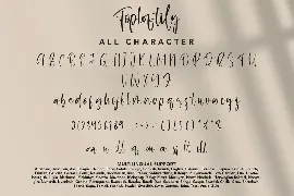 Toploftily - Modern Handwritten Font