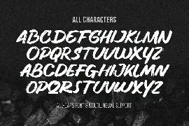 Hunger - Handwritten Brush Font