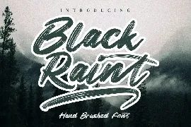 Black Raint font