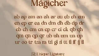 Magicher - Ligatures Connected Serif font