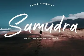 Samudra Brush Handwritten font